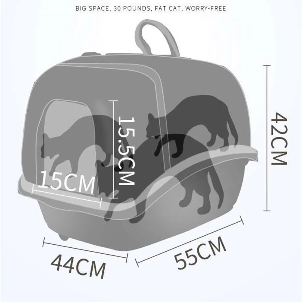 Домашняя коробка для кошачьих туалетов песочница котенок закрытый поднос