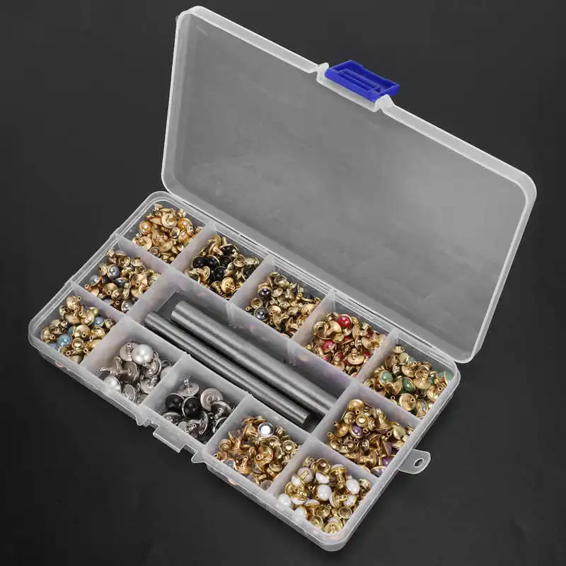 

Studs Rivets Mixed Colors Rivets Set Bead Rhinestone Studs DIY HandMade Clothing Accessories Boxed Rhinestone Rivets