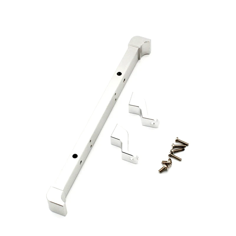 

Metal Front Bumper Silver with Metal Chassis Pull Rods Servo Fixed Mount Bracket Shock Absorber Silver
