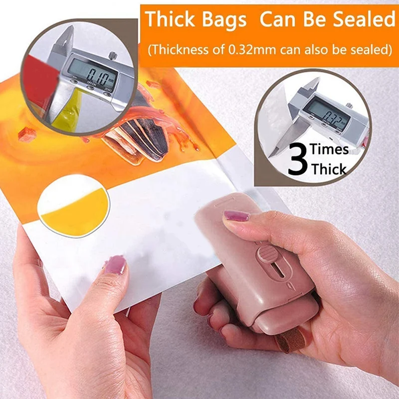 

Mini Bag Sealer and Cutter 2 in 1 Handheld Portable Bag Heat Resealer for Plastic Bags Food Storage Snack