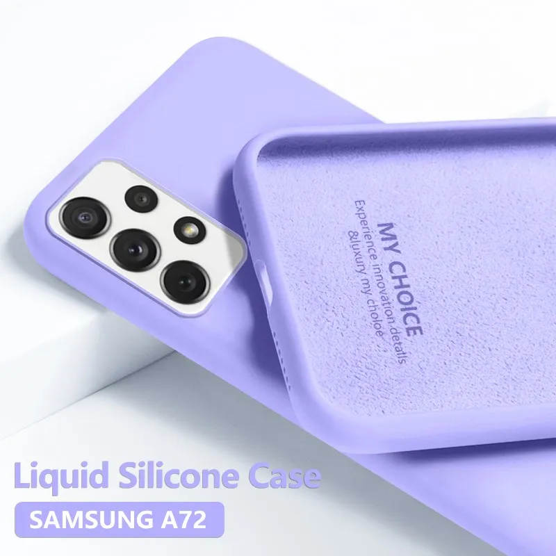 

Origina Liquid Silicone Case For Samsung A52 A72 A42 A12 5G A21S A71 A51 4G A31 A41 For Samsung S20 FE S21 Plus Ultra M51 Cover