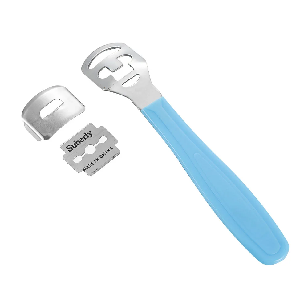 

Portable Stainless Steel Plastic Handle Feet Care Tools Professional Foot Planer Calluses Dead Skin Pedicure Random Colour