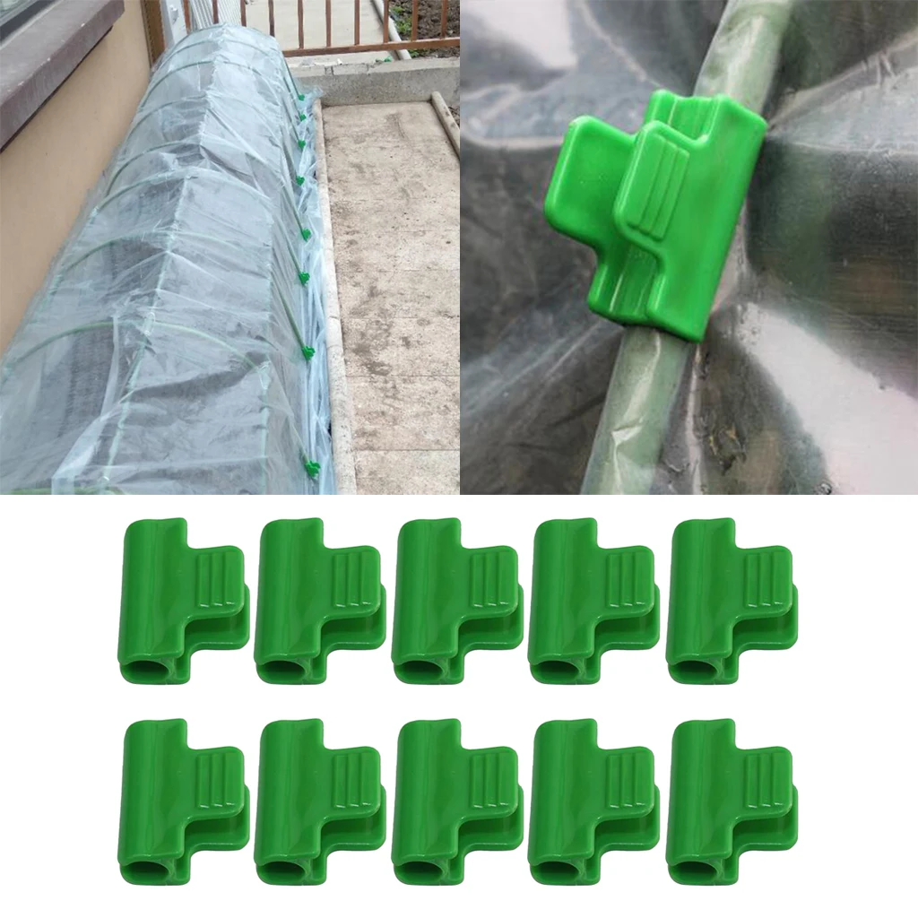 10Pcs Plastic Pipe Clamps For Greenhouse Frame Film Sunshade Net | Дом и сад