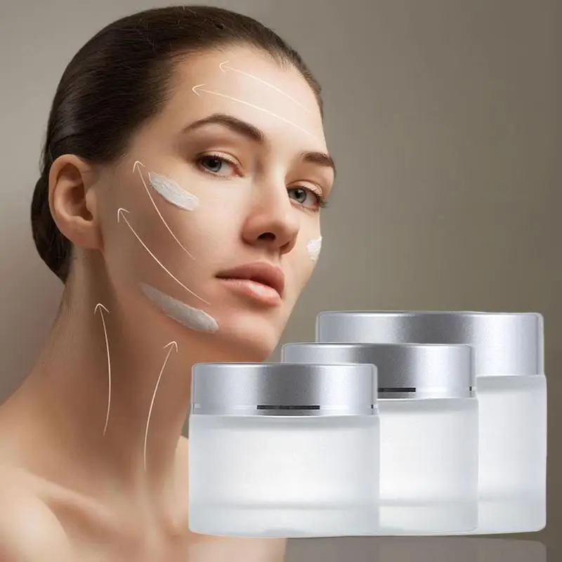 Многоразовые флаконы для мази из матового стекла 1 шт. пустая Косметическая банка