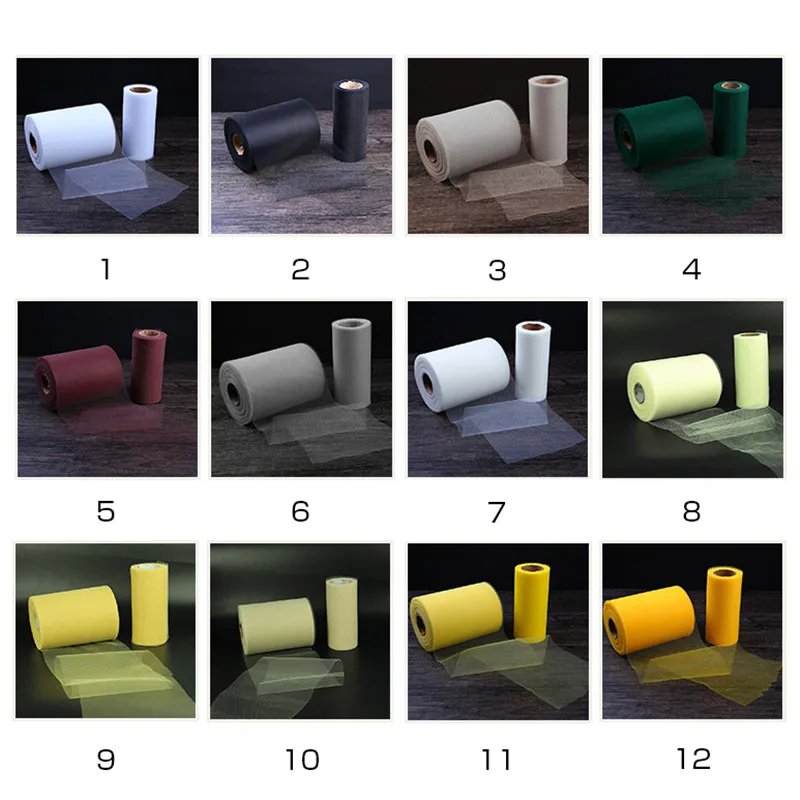 25 ярдов/партия 5 см Тюль рулоны ткани катушки ремесла LOL подарок для вечеринки