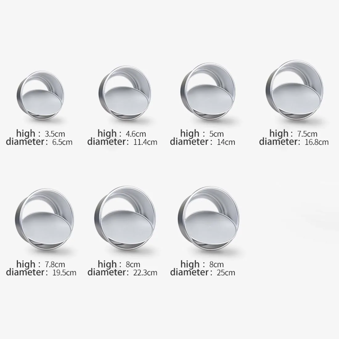 Круглая форма для выпечки торта 1 шт. выпекания инструмент из алюминиевого сплава