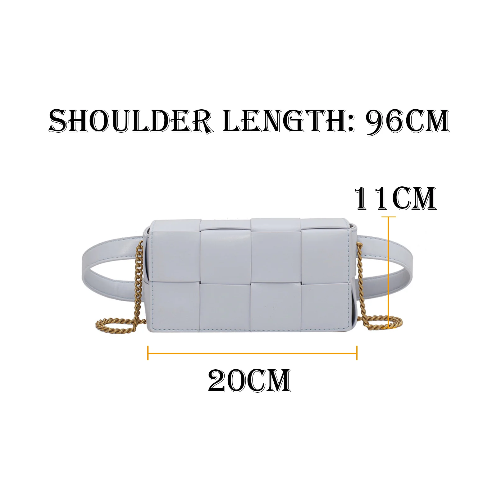 

Small Soft Leather Shoulder Bags for Women 2021 Fashion Women Metal Chain Luxury Woven Crossbody Chest Female Bag WB4167