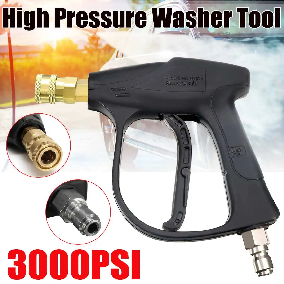 

Водяные Пистолеты высокого давления фунтов на кв. дюйм, адаптер быстрого подключения, моющие пистолеты, Струйные моющие инструменты высоко...