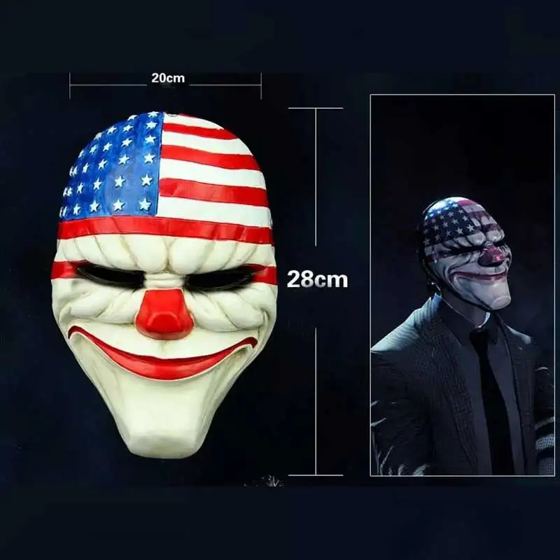 Маска клоуна для Хэллоуина страшная Маскарадная маска вечерние маскарадные