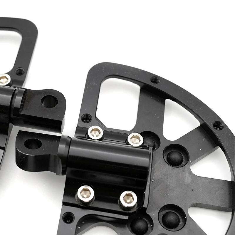 

REALZION Aluminum Motorcycle Footpegs Footrest Foot peg For Harley Sportster XL883 XL1200 Touring Road King Dyna Fat Bob FXDB
