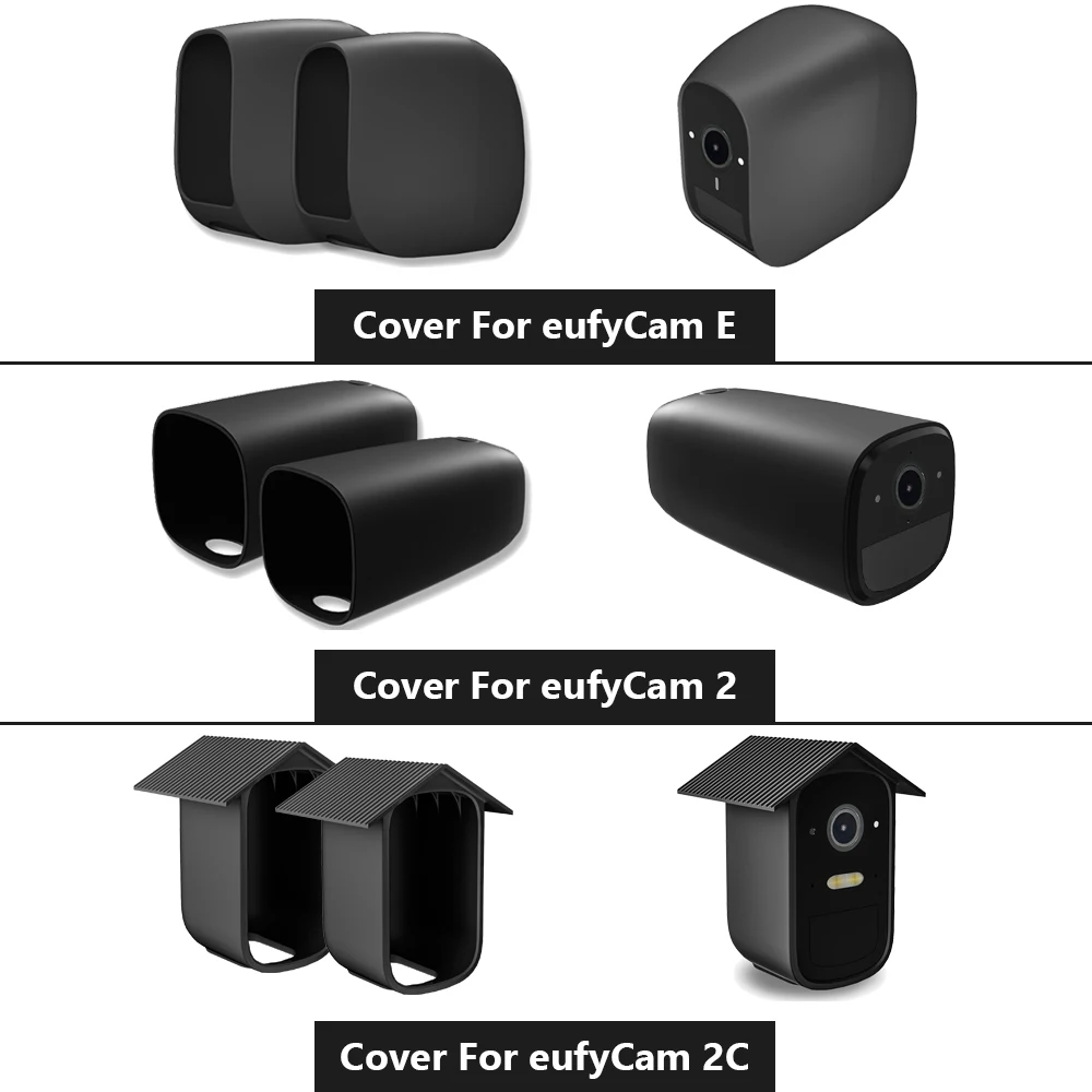 2 шт. силиконовые защитные чехлы для eufyCam Eufy 2C E Анти Царапины Камера Защитная