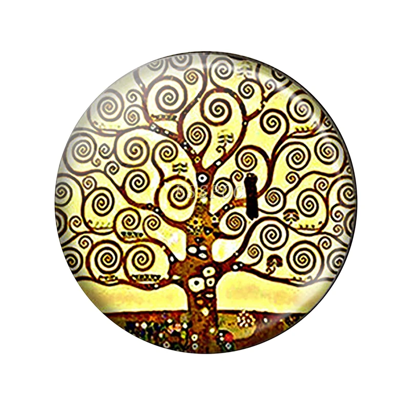 5 шт./лот 25 мм круглый стеклянный кабошон Вильям Моррис клубника вор искусство