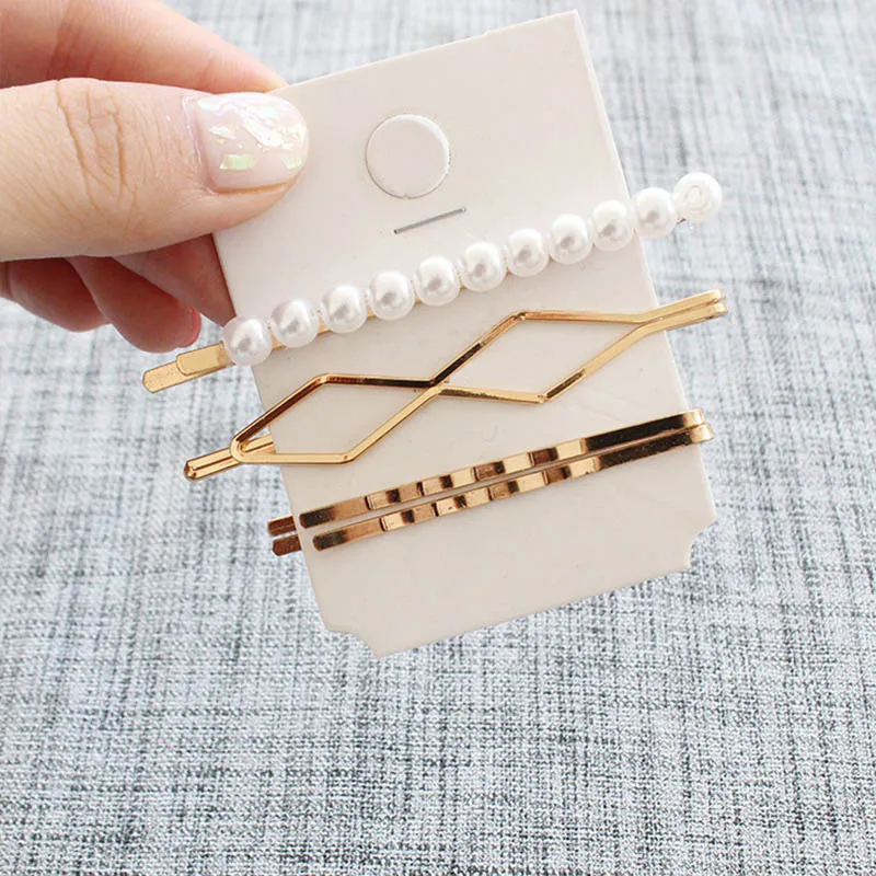 3 / 4 5 шт./компл. для женщин ювелирные изделия Элегантные жемчужные заколки волос