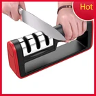 Профессиональное крепление с Ножи точилка Многофункциональный алмазного колеса 3 этапа точилка Сменные аксессуары для ножей, точильный камень