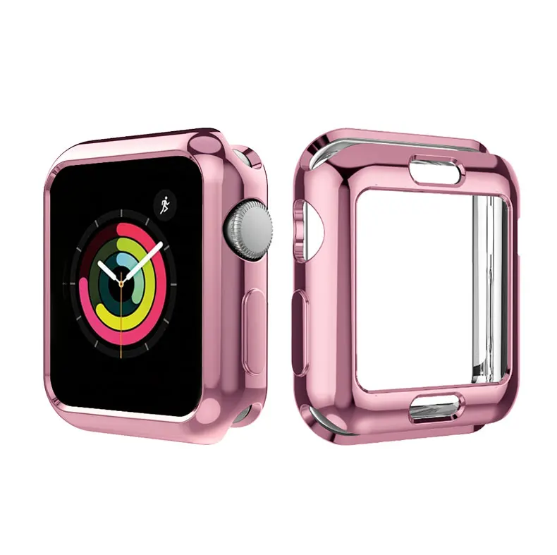 ТПУ бампер для apple Watch 4 Чехол 44 мм 40 мм(iwatch 5) apple watch 3 2 1 ремешок 42 мм 38 мм защитный чехол для экрана аксессуары