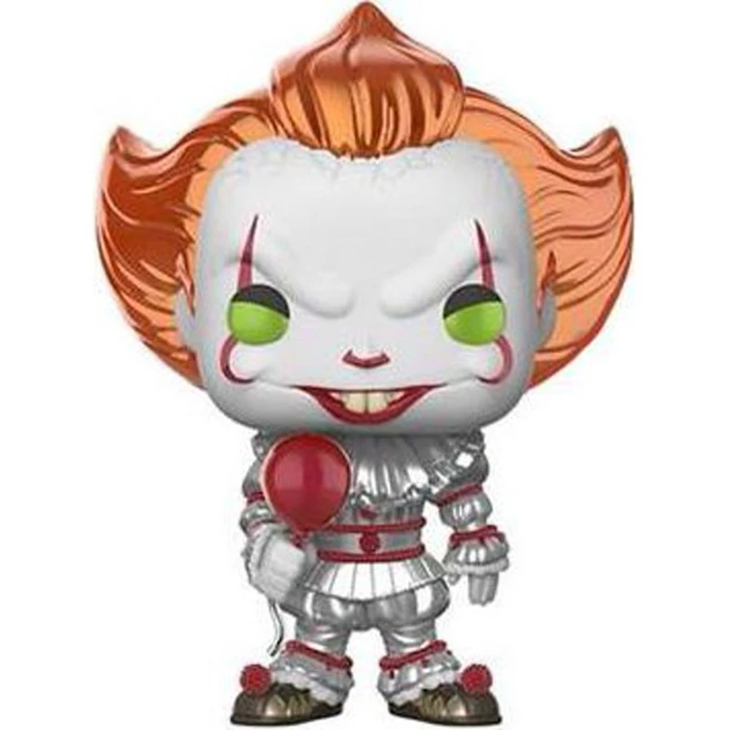 Metallic Pennywise with Balloon #475 the Clown IT Movies Hot Topic Exclusive Vinyl Action Figure Model Dolls Toys Halloween Gift | Игрушки и