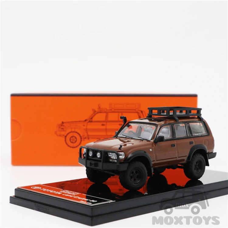 Модель автомобиля под давлением GCD 1:64 Toyota Land Cruiser LC80 красный/коричневый/белый |