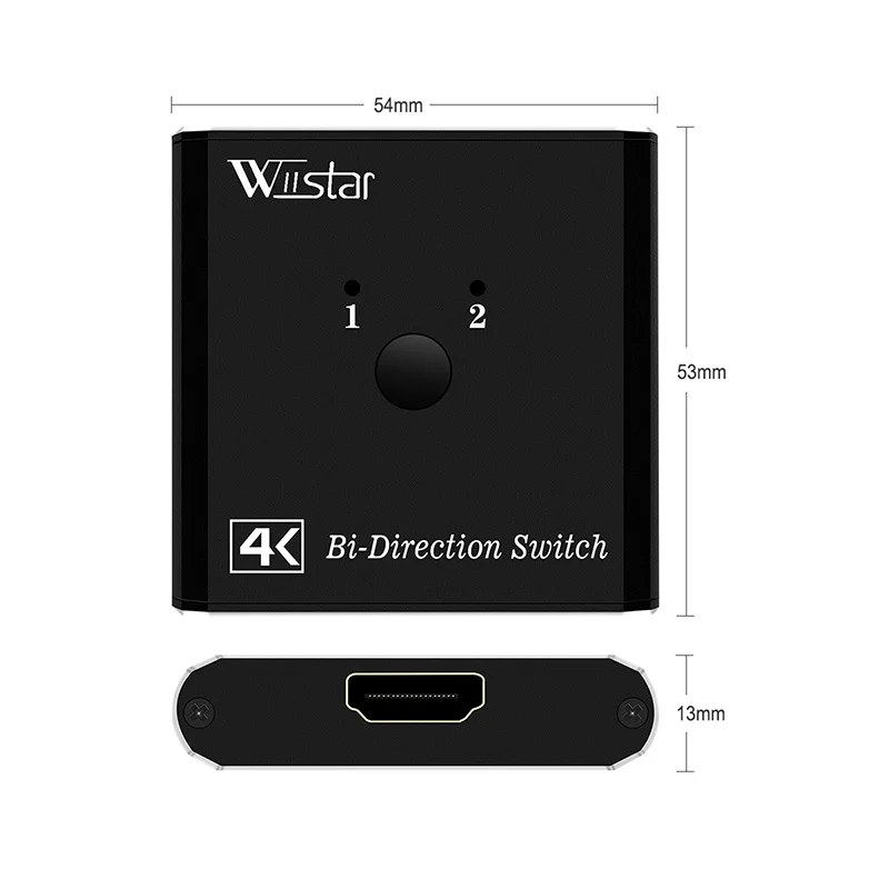 

HDMI Splitter Bi-Direction 1 In 2 Out HDMI Switch 4K HDCP 1.4 HDMI 1x2 2x1 Adapter for Xbox PS4 TV HDMI Switch