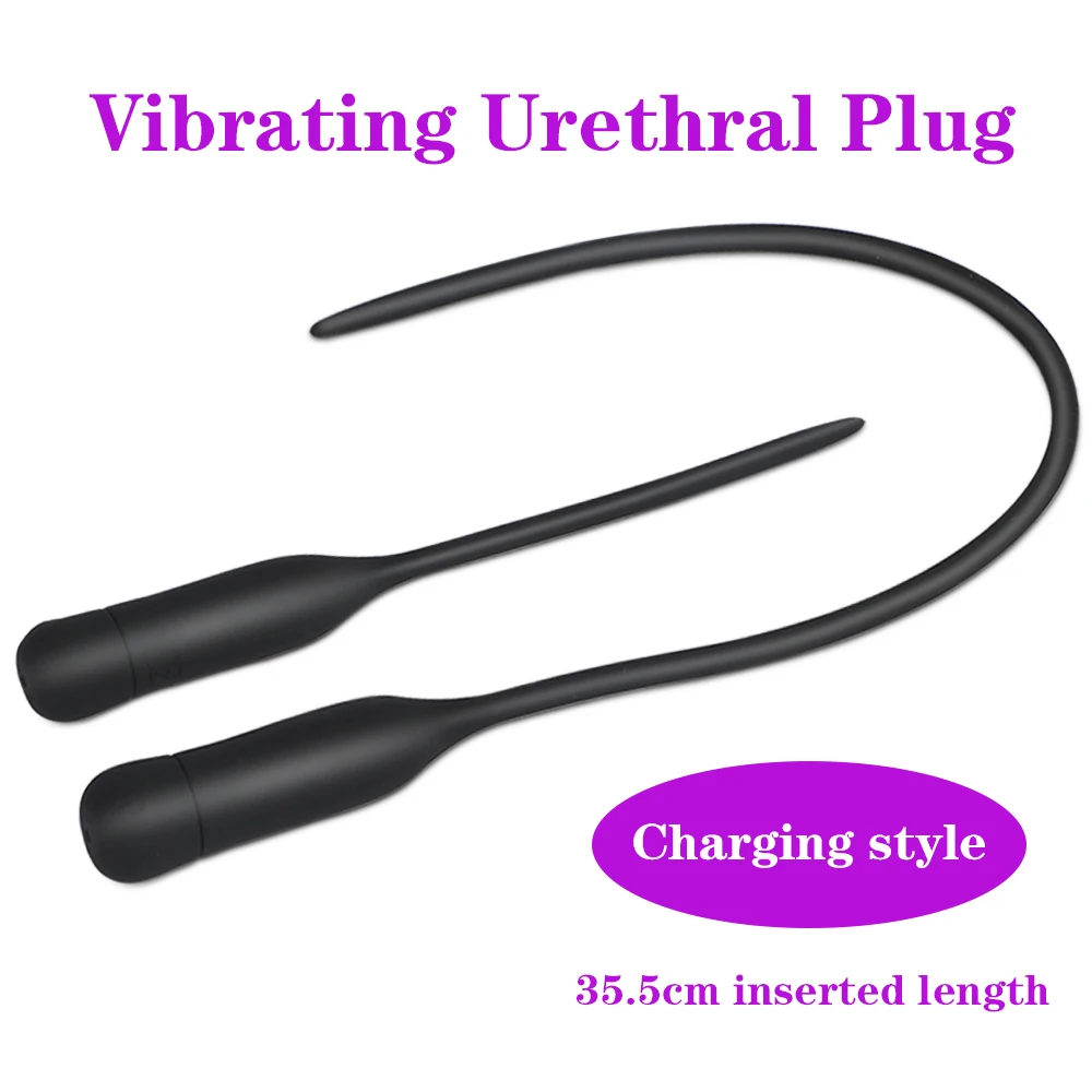 Urethral Dilators 10 Frequency Penis Plug Vibrator Insertion Catheter Sounds Sex Toys for Men Adults | Красота и здоровье
