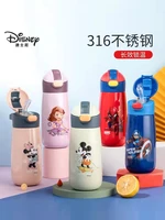 disney marvel frozen water cup for boys girls stainless steel 316 sofia mickey princess keep warm straight drink cup kids gifts