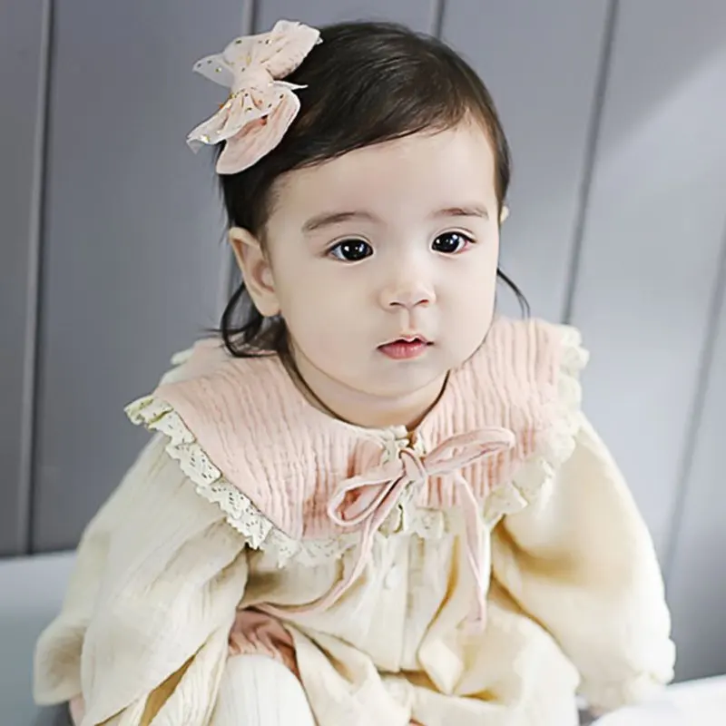 Кружевной хлопковый съемный ложный воротник для маленьких девочек воротничок с