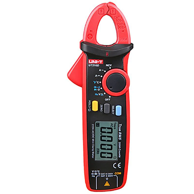 Мини зажим UNI T UT210D Бесконтактный мультиметр с функцией True RMS напряжение