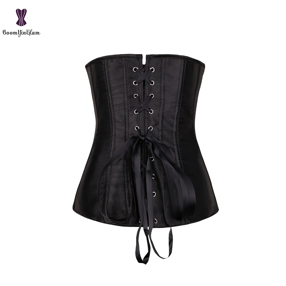 Женский атласный корсет-бюстье Gorset простая элегантная одежда размера плюс