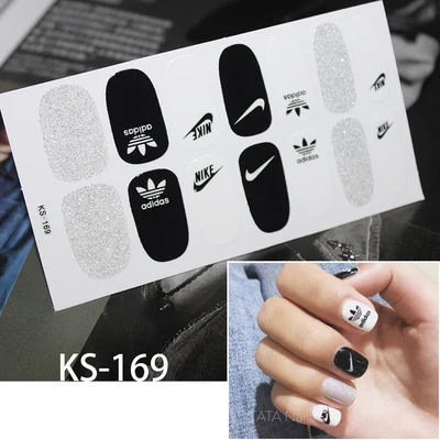KS-169 Украшения для ногтей, наклейки s Sport, фирменный логотип, наклейки для ногтей, самоклеющиеся наклейки для самостоятельной сборки, наклейки для маникюра, все наклейки для дизайна ногтей, s наклейки - Цвет: KS-169