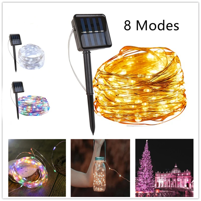 

20m Solar Led Strip Outdoor Waterproof Interior Creative Decoration Led Lights for Room Bedroom Wall Garden Lawn Wedding Party