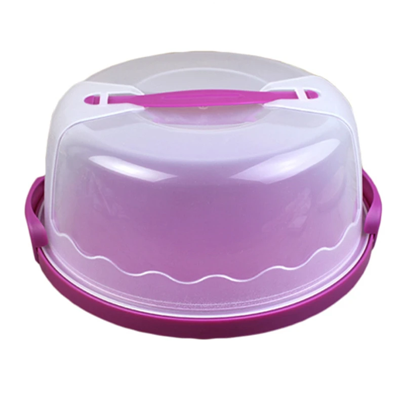 Круглая переноска для торта ручной пластиковый держатель хранения кондитерских