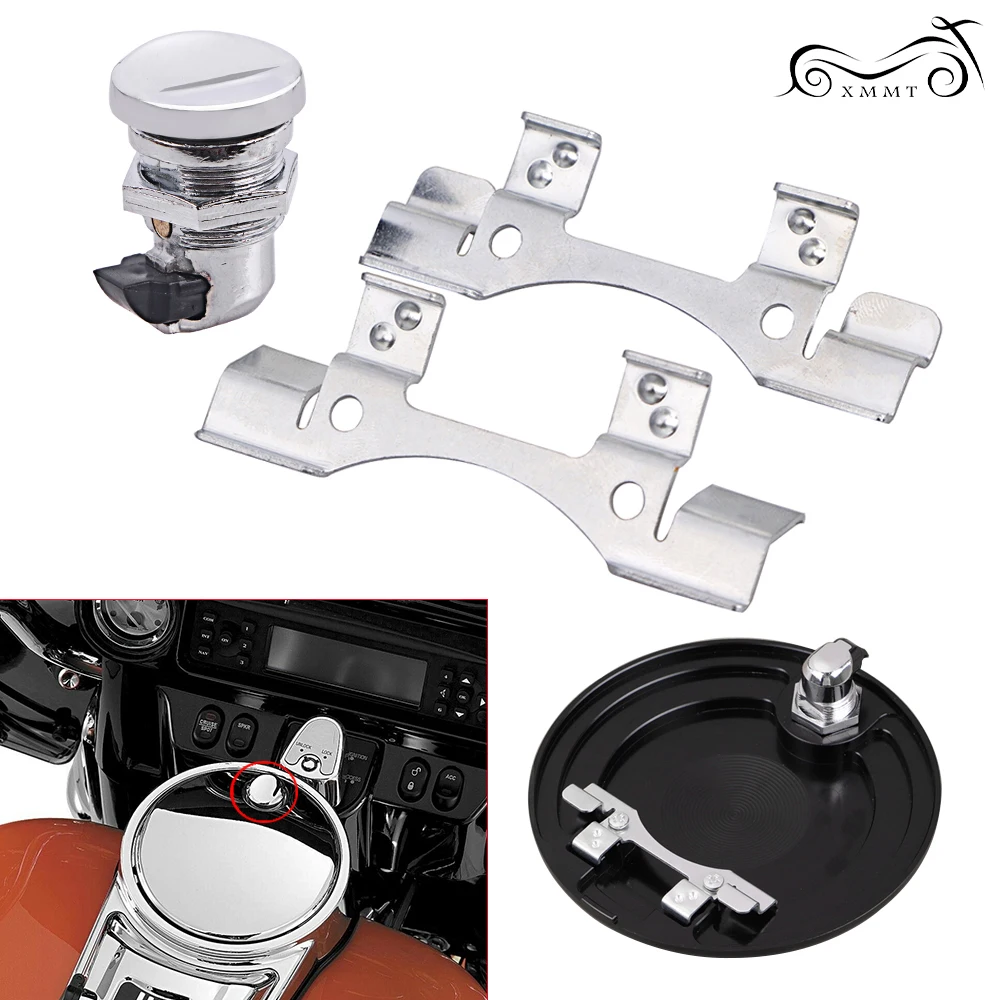 Мотоциклетная хромированная задвижка для топливной двери нажимная кнопка набор