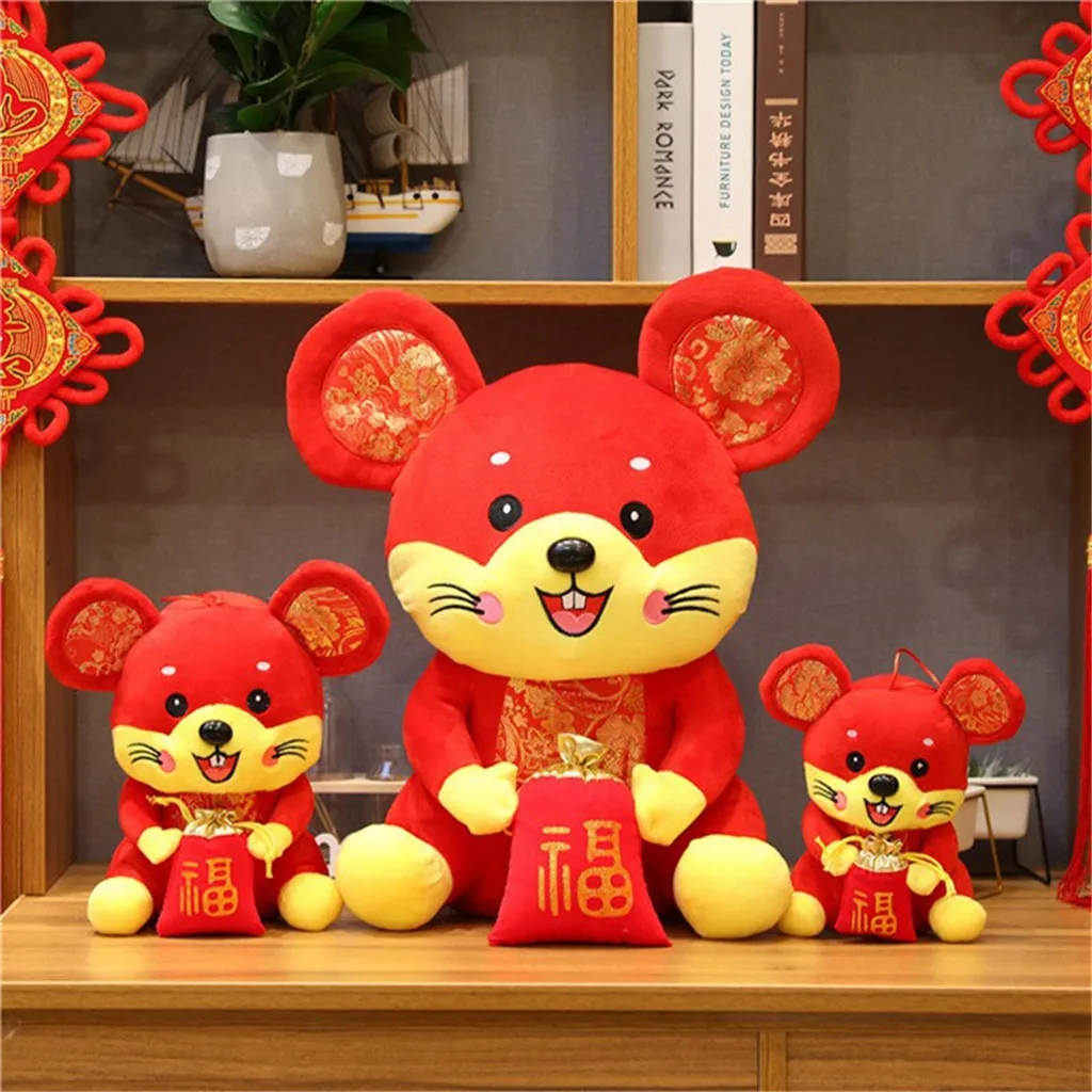 Плюшевая игрушка подарок на Новый год талисман раньше милый благословение милое