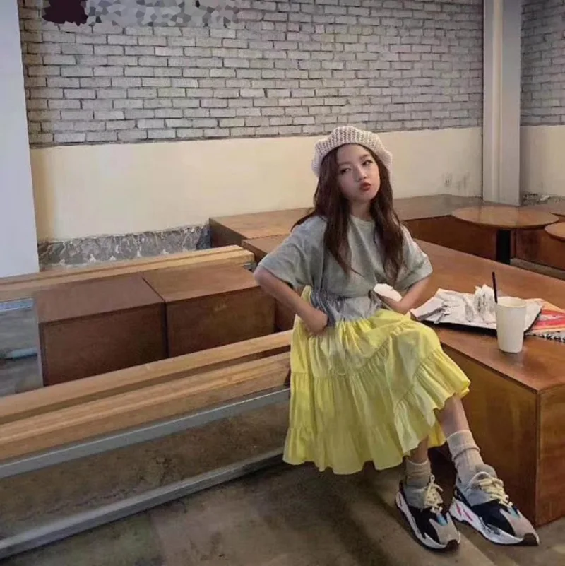 Детская одежда Новинка лета 2020 детское платье для маленьких девочек с