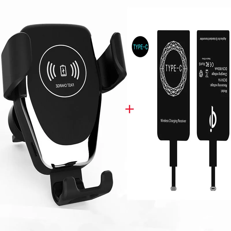 

15W Wireless Car Charger For iPhone13 12 8 6 5 Wireless Charging Car Phone Holder For SamsungS20 S10 S8 Note9 S9 Xiaomi