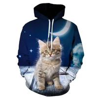 hot new 3d hoodie animal cat cartoon graphic hoodie fashion menwomen 3d hoodie sweatshirt autumn and winter tops