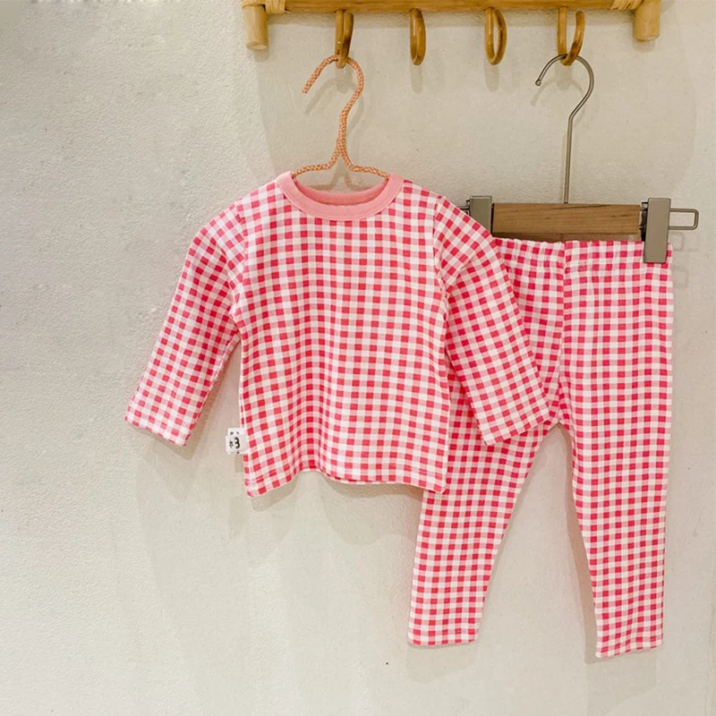 

Baby Girl Clothing Set 2pcs Suit Newborn Baby Long Sleeve Pink T-shirt+Pink Pants Cute Baby Girls Clothes