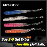 ardea soft lures silicone bait 48mm 0 4g double color artificial spinner paper jigging wobblers baitfishing fishing tackle