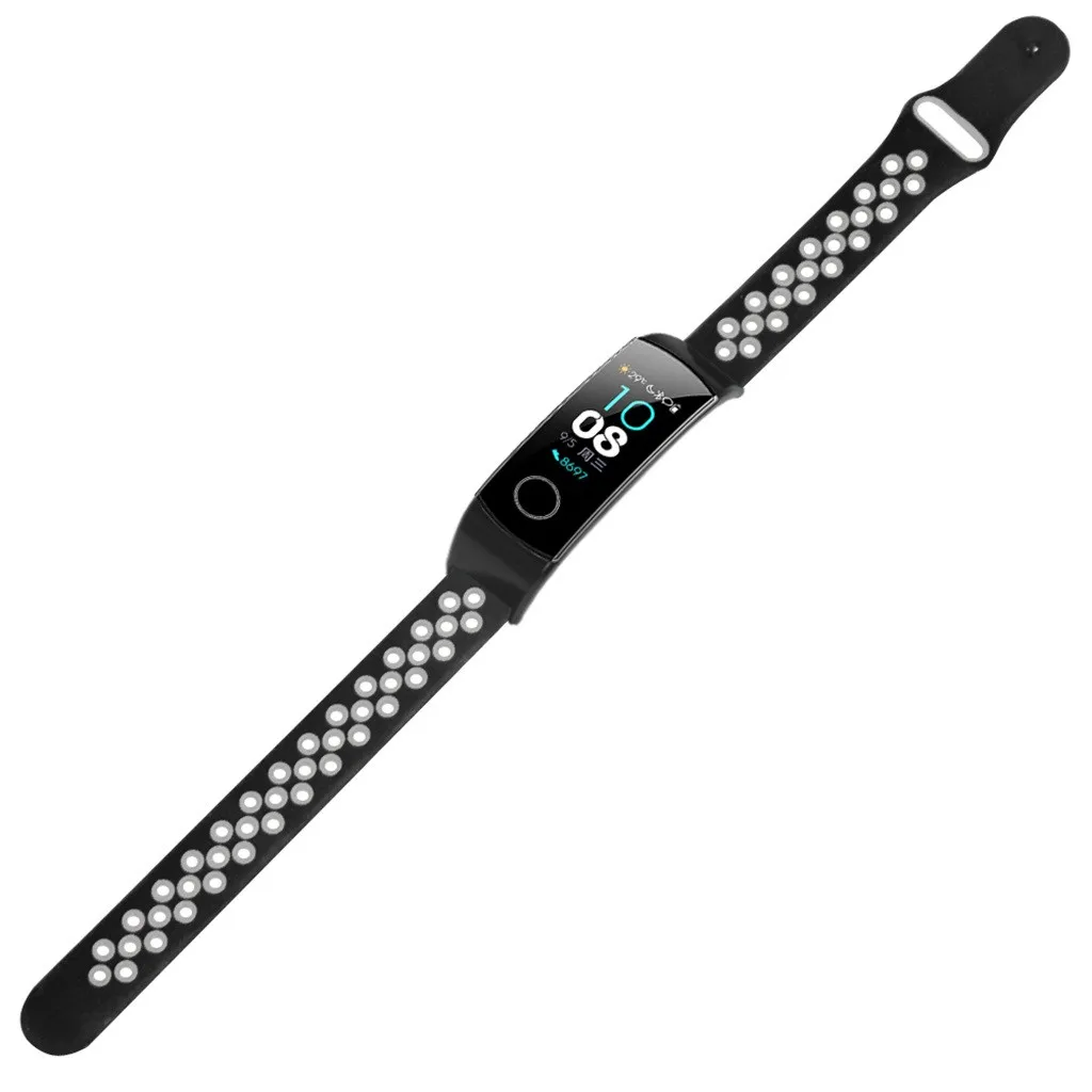Силиконовый спортивный сменный ремешок для наручных часов для huawei Honor Band 5/4