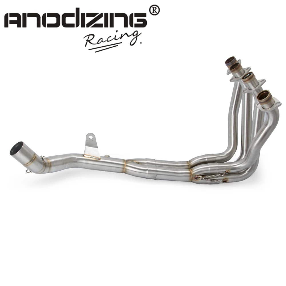 Выхлопная полная система мотоцикла глушитель передний колпачок труба без