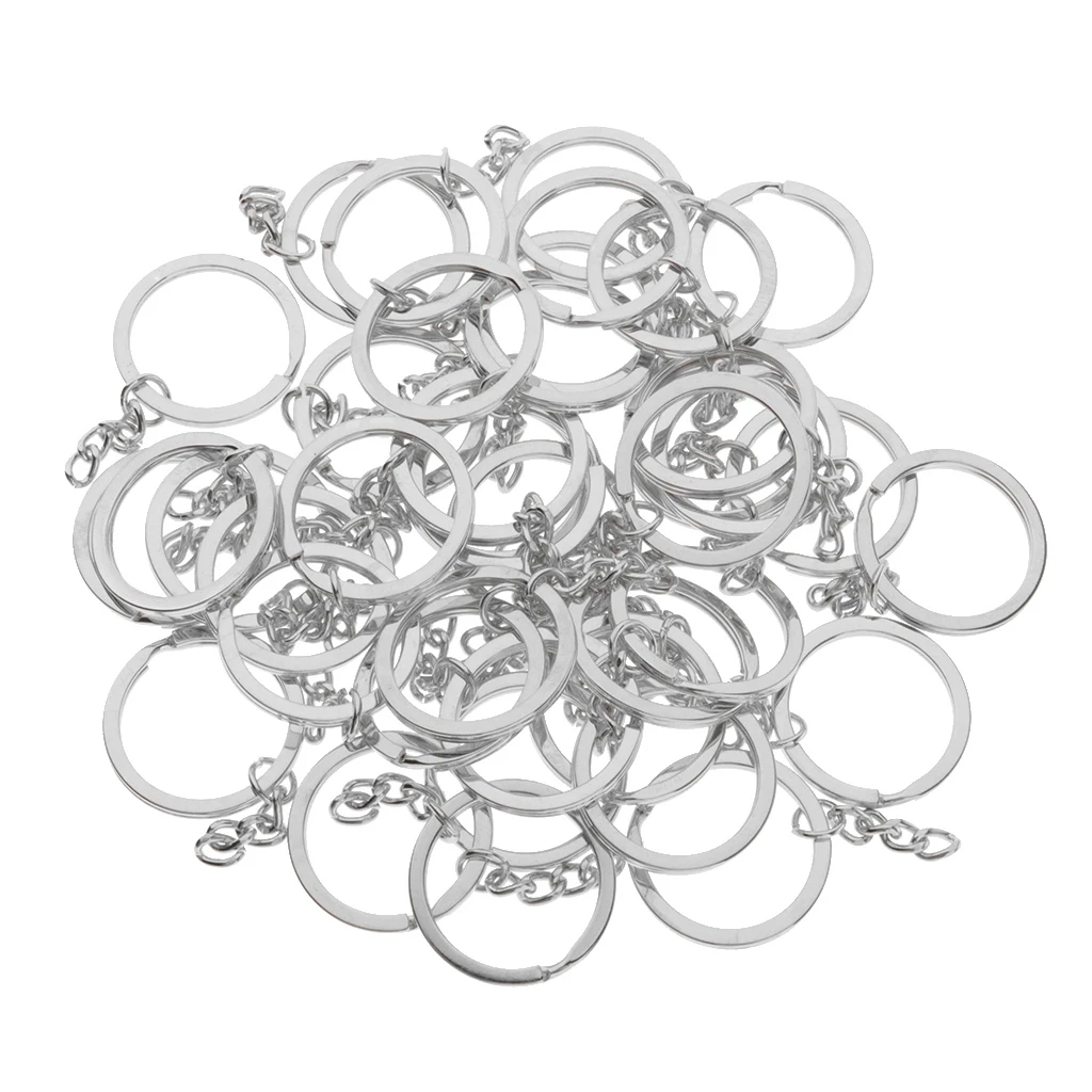 30 мм сплит с цепочкой брелки Диаметр брелки|Ювелирная фурнитура и компоненты| |