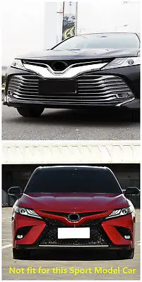 

ABS Chrome Front Center Grill Grille Cover Trim 1pcs for Toyota Camry 2018