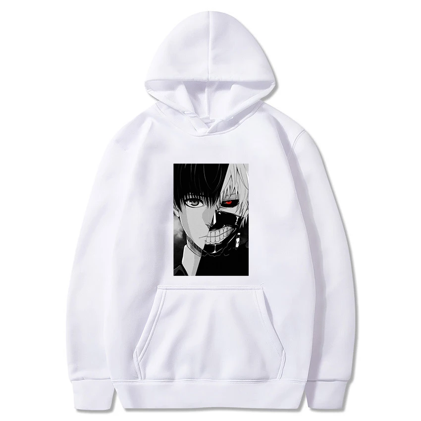 

Kaneki Ken Japan Anime Punk Lose Hoodies Harajuku Casual Manga Cartoon Streetwear Women Long Sleeve Hooded Clothes