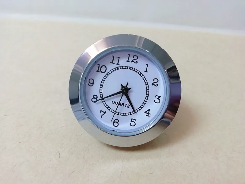 50 шт. металлическая Серебряная отделка 39 мм Встроенная вставка для часов батарея