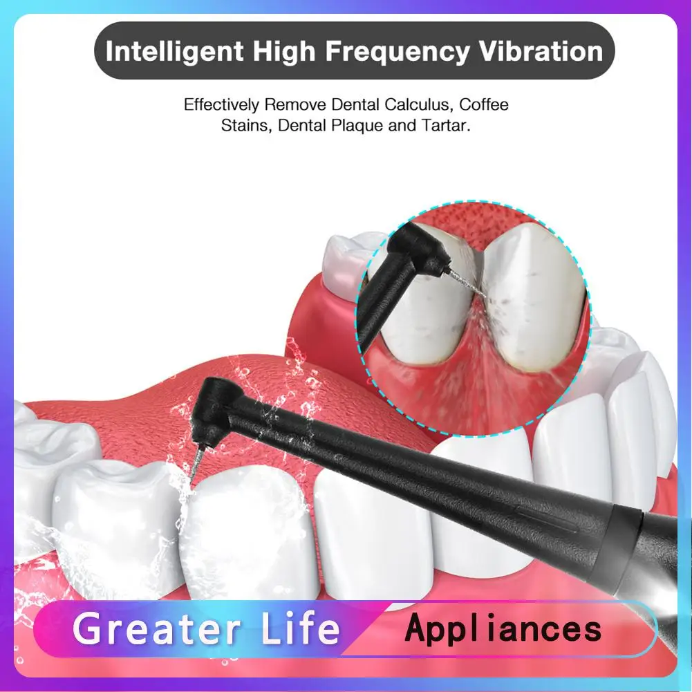 

Electric Ultrasonic Dental Scaler Tooth Calculus Remover Stains Tartar Tool