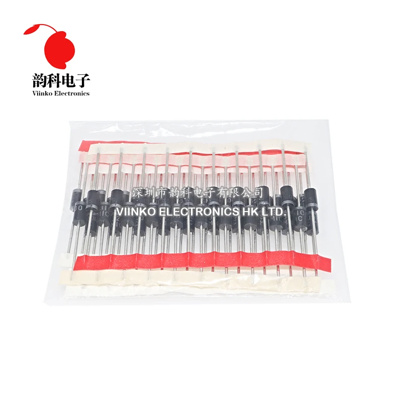 

Kit 50pcs=5values*10pcs Schottky Diode Assorted Kit SR3100 SR3200 SR5100 SR5200 SR560 each 10PCS