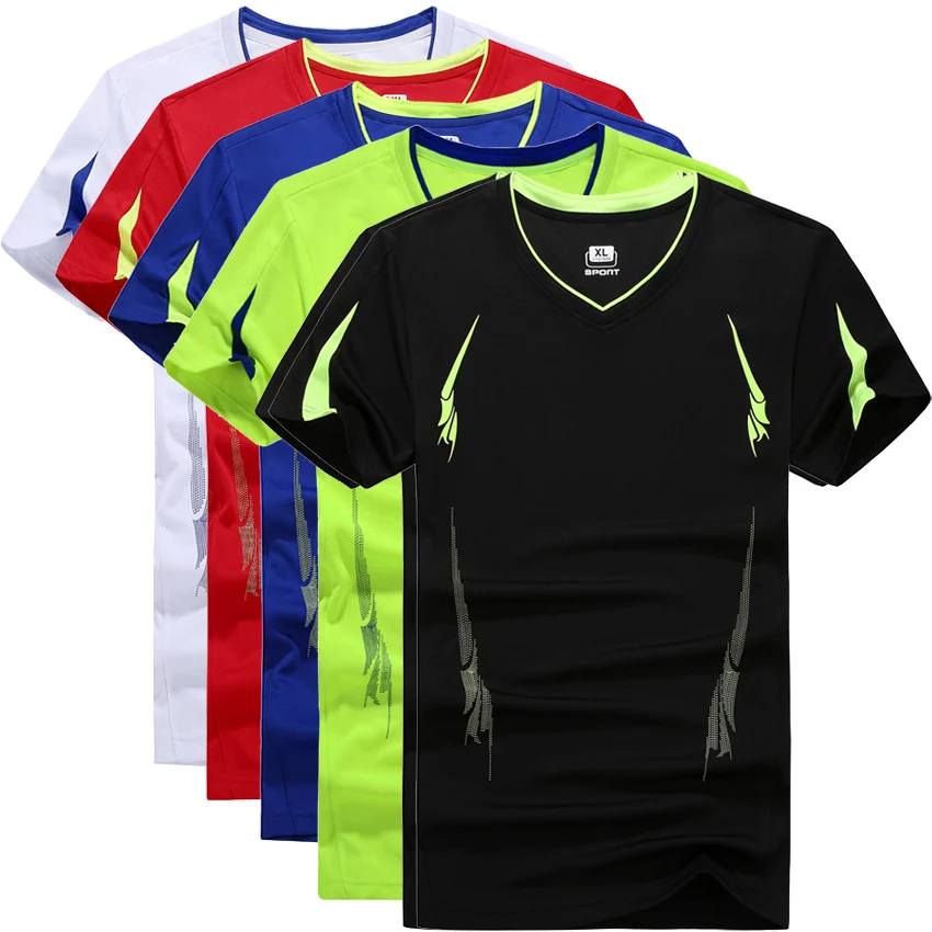 Футболка мужская стрейчевая летняя быстросохнущая футболка для бега спортивные