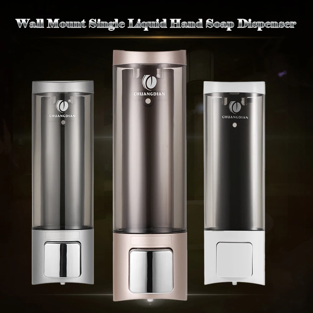 

Double Liquid Soap Dispenser Bathroom Hand Touch Soap Dispenser Pump Wall Mounted Detergent Shampoo Dispenser for Liquid Soap