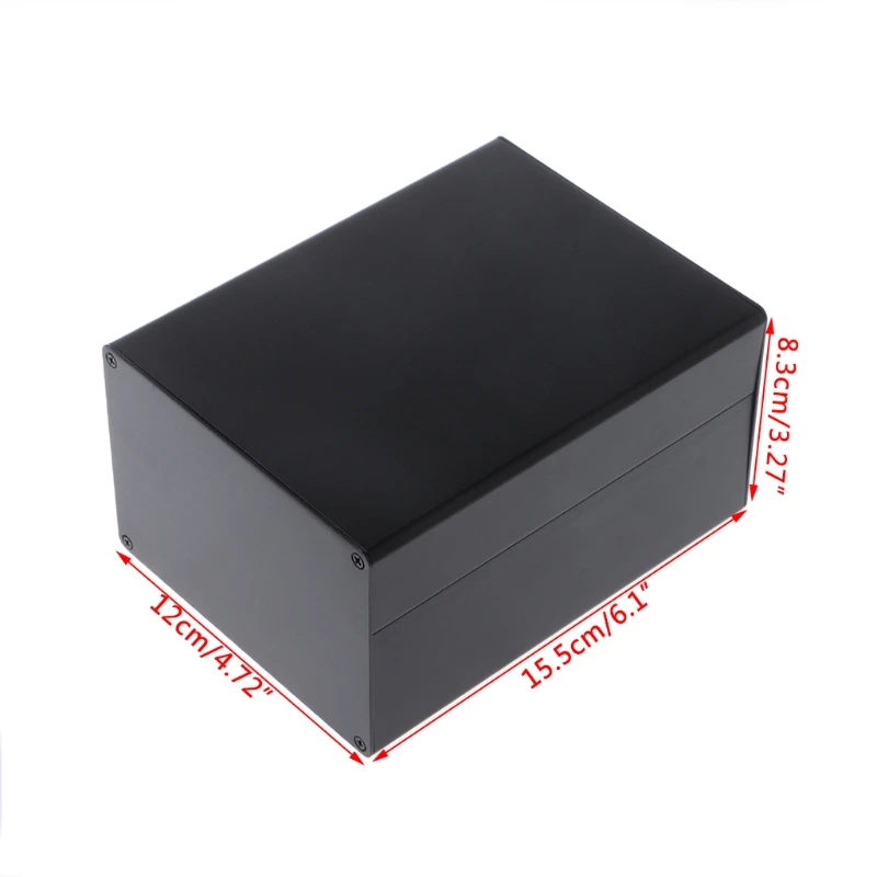 Aluminum Enclosure DIY Project Case Power Junction Box 155x120x83mm Black | Обустройство дома