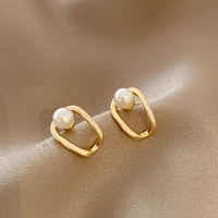 minimalist golden mini pearl earrings women fashion korean jewelry 2021 new party luxury girls unusual earrings