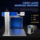 Волоконная лазерная маркировочная машина с маркировочными вращающимися частями 20 Вт 30 Вт 50 Вт лазерный источник Raycus JPT металлический пластик